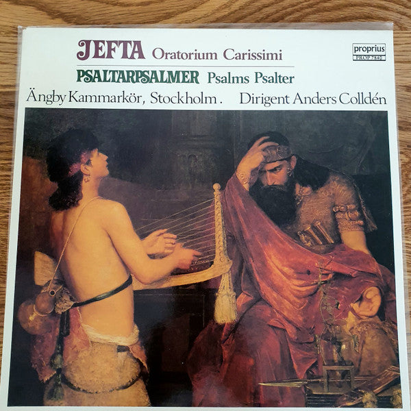 Ängby Kammarkör, Stockholm Dirigent Anders Colldén ~ Jefta Oratorium Carissimi = Psaltarpslamer Psalms Psalter (Vinyl) - Djungel & Jazz