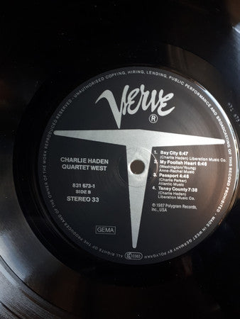 Charlie Haden : Quartet West (LP, Album)