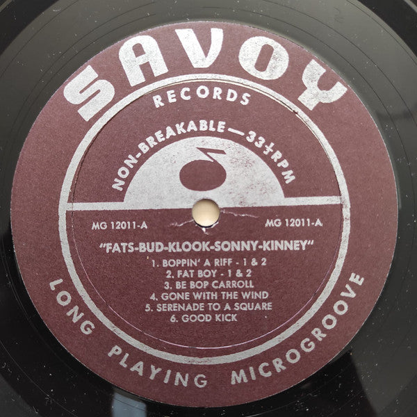 Fats Navarro ~ Fats-Bud-Klook-Sonny-Kinney (Vinyl) - Djungel & Jazz
