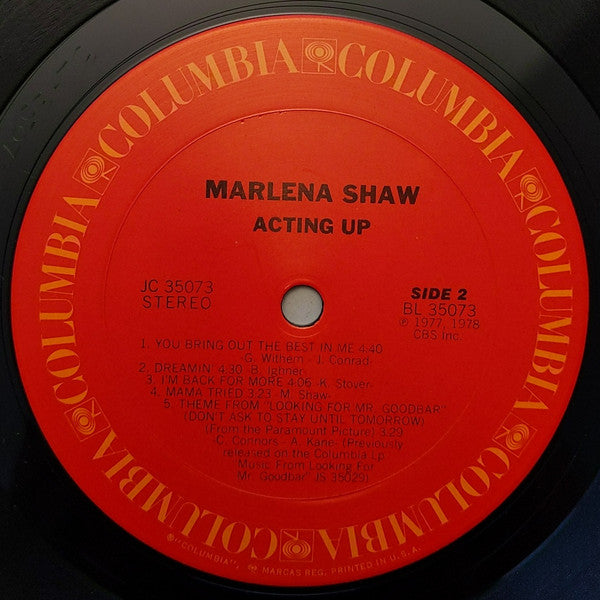 Marlena Shaw ~ Acting Up (Vinyl) - Djungel & Jazz