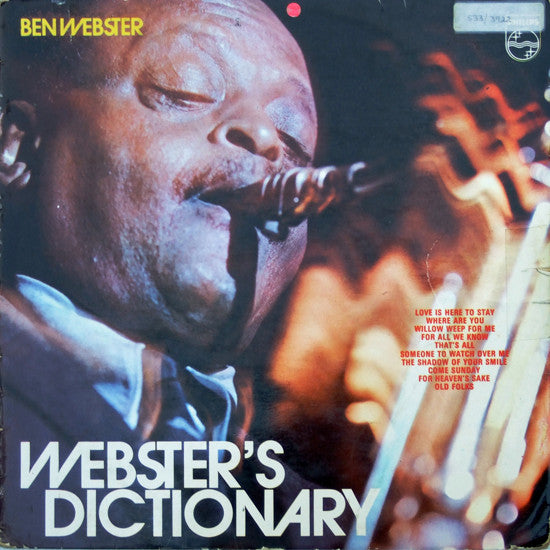Ben Webster ~ Webster's Dictionary (Vinyl) - Djungel & Jazz
