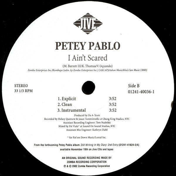 Petey Pablo ~ Blow Your Whistle (Vinyl) - Djungel & Jazz