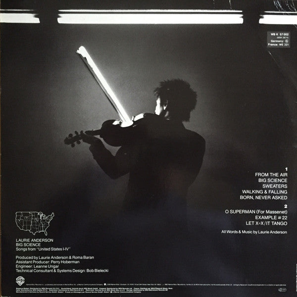 Laurie Anderson ~ Big Science (Vinyl) - Djungel & Jazz