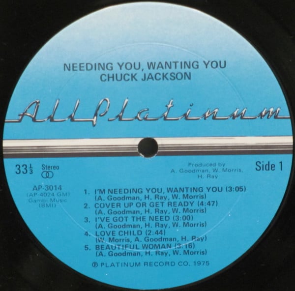 Chuck Jackson ~ Needing You, Wanting You (Vinyl) - Djungel & Jazz