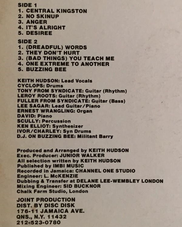 Keith Hudson : From One Extreme To Another (LP, Album)