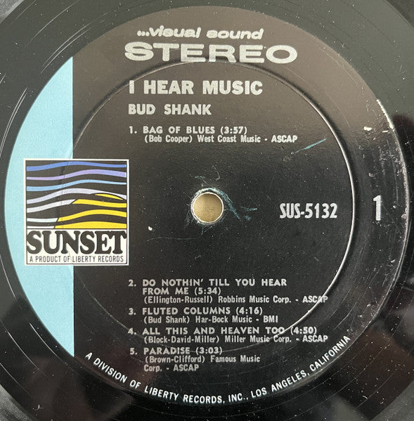 Bud Shank ~ I Hear Music (Vinyl) - Djungel & Jazz