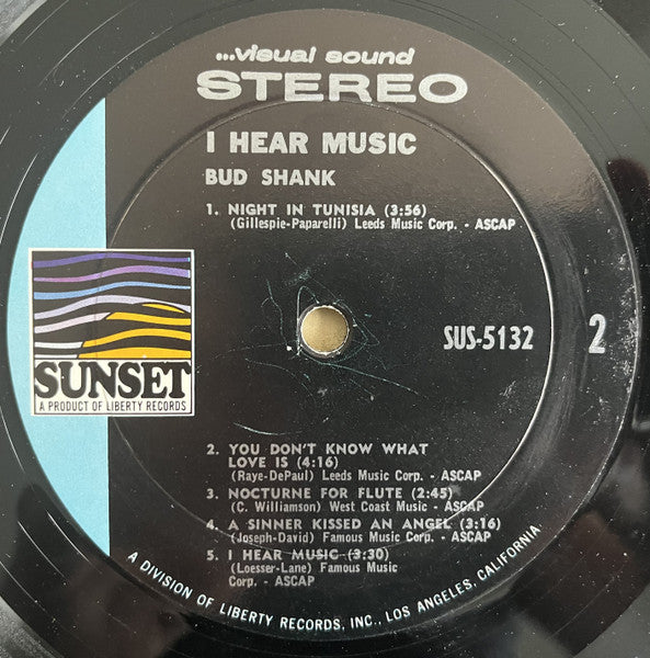 Bud Shank ~ I Hear Music (Vinyl) - Djungel & Jazz