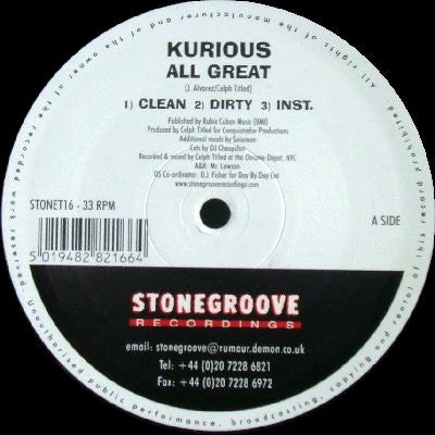 Kurious : All Great (12")