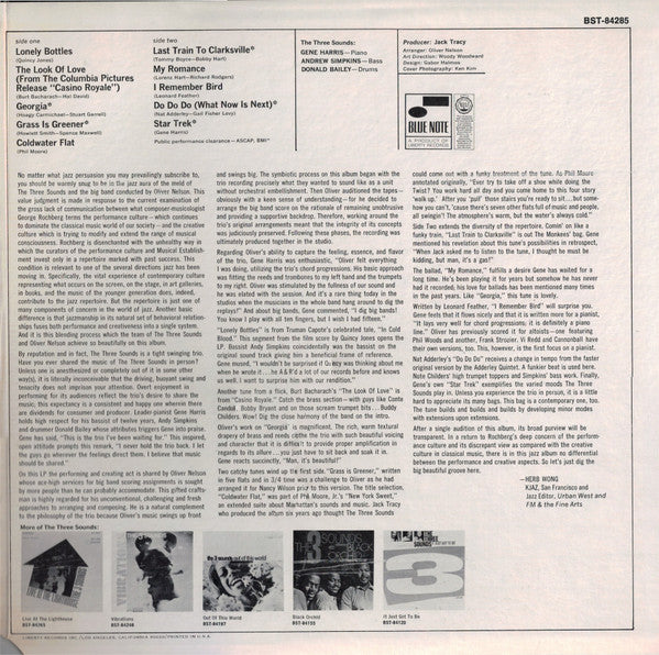 The Three Sounds And Oliver Nelson And His Orchestra ~ Coldwater Flat (Vinyl) - Djungel & Jazz