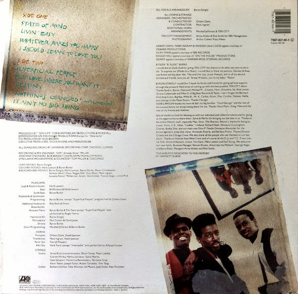 Ten City ~ State Of Mind (Vinyl) - Djungel & Jazz