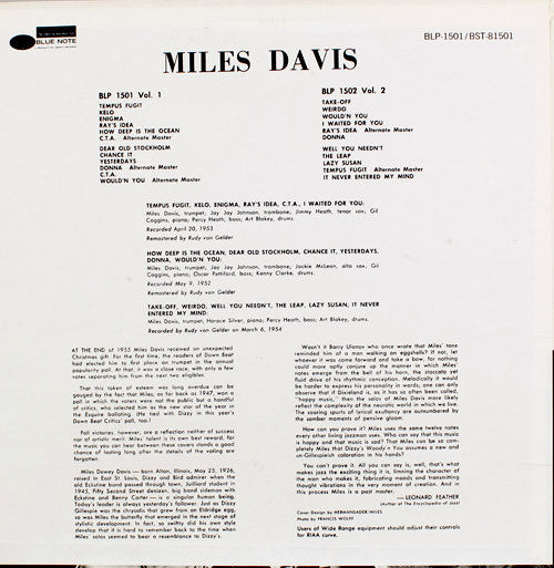 Miles Davis : Volume 1 (LP, Comp, RE, RM, Whi)