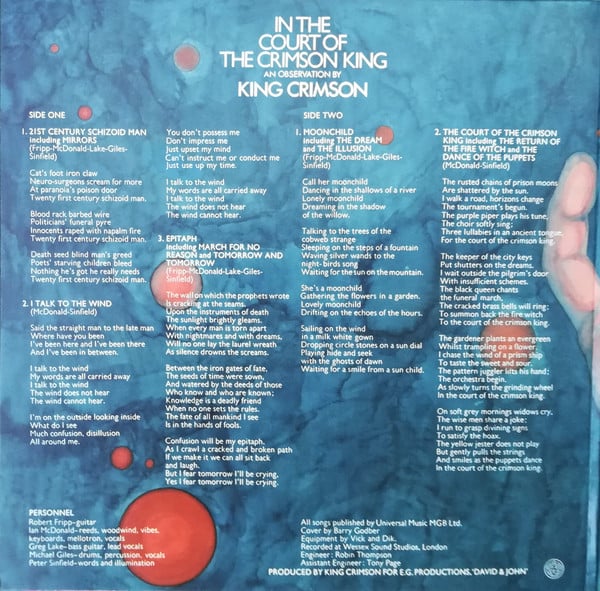 King Crimson ~ In The Court Of The Crimson King (An Observation By King Crimson) (Vinyl) - Djungel & Jazz