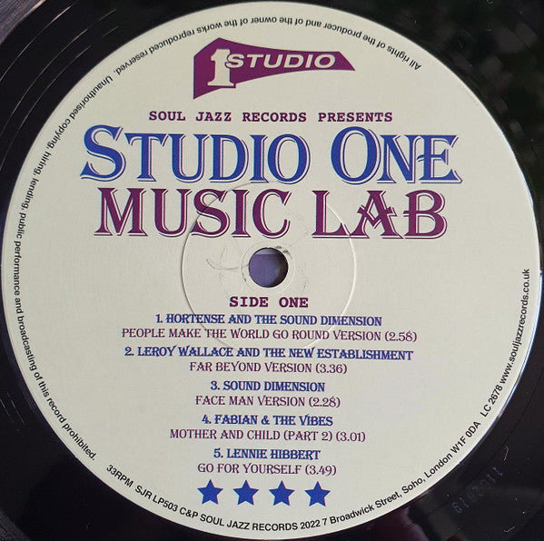 Various ~ Studio One Music Lab (Vinyl) - Djungel & Jazz