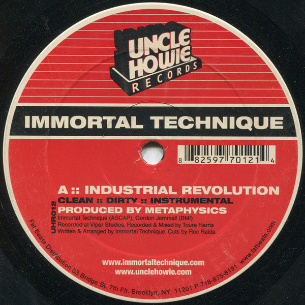 Immortal Technique ~ Industrial Revolution / Peruvian Cocaine (Vinyl) - Djungel & Jazz
