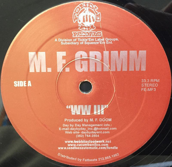 MF Grimm : WW III (12", Ltd)