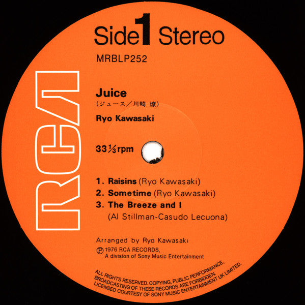 Ryo Kawasaki = 川崎燎 ~ Juice = ジュース (Vinyl) - Djungel & Jazz