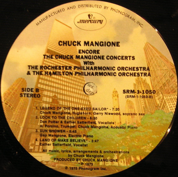 Chuck Mangione ~ Encore - The Chuck Mangione Concerts (Vinyl) - Djungel & Jazz