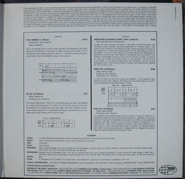 Various : Drums Of North & South India (LP, Comp, Gat)