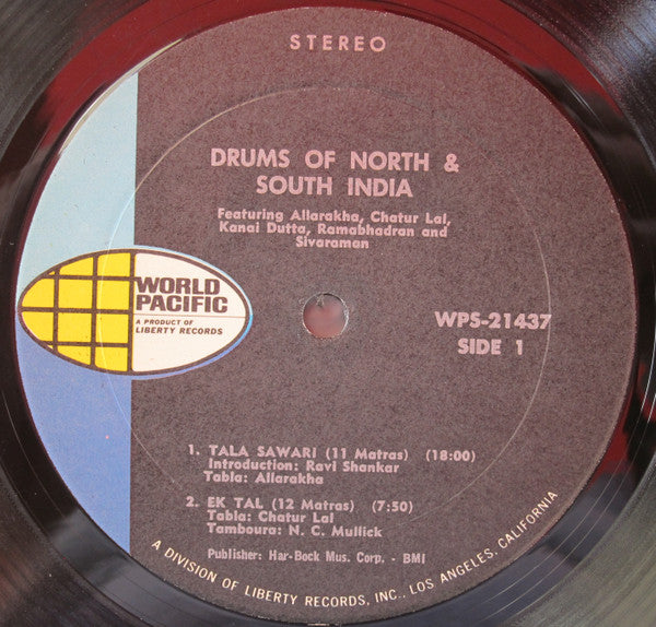 Various : Drums Of North & South India (LP, Comp, Gat)