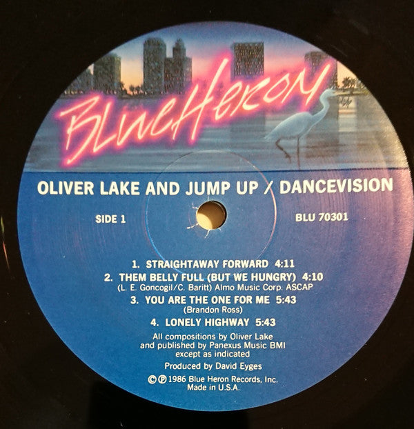 Oliver Lake And Jump Up : Dancevision (LP, Album)