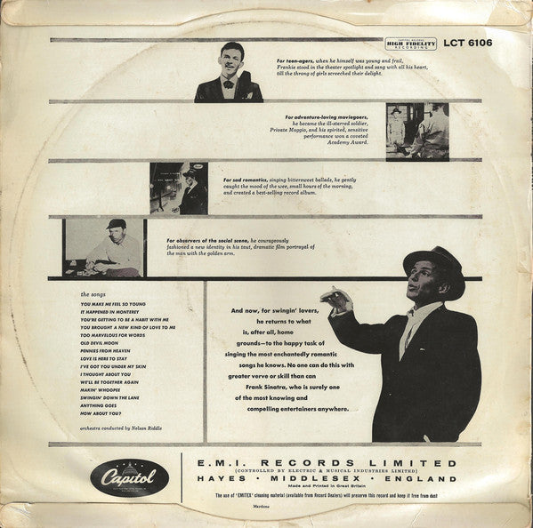 Frank Sinatra ~ Songs For Swingin' Lovers! (Vinyl) - Djungel & Jazz
