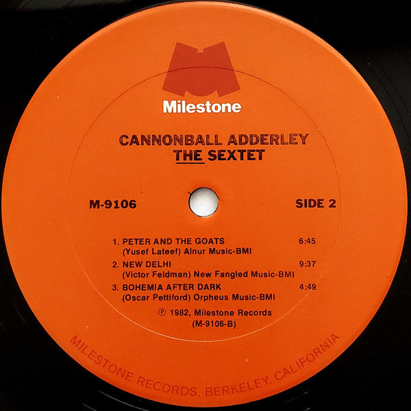 Cannonball Adderley ~ The Sextet (Vinyl) - Djungel & Jazz