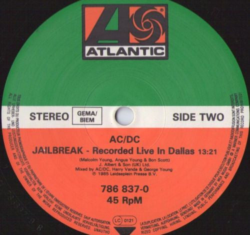 AC/DC : Shake Your Foundations (12")