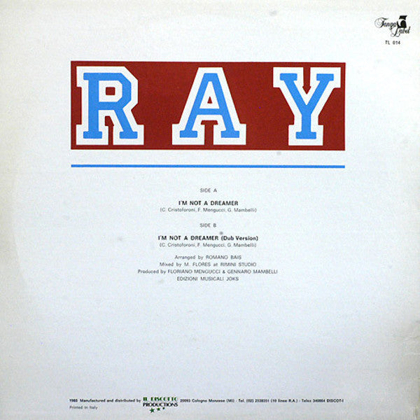 Ray ~ I'm Not A Dreamer (Vinyl) - Djungel & Jazz