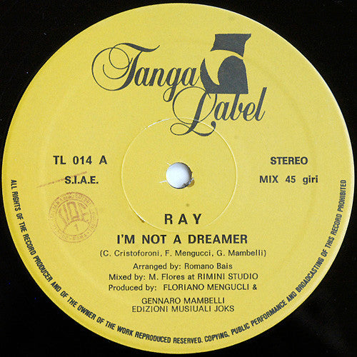 Ray ~ I'm Not A Dreamer (Vinyl) - Djungel & Jazz