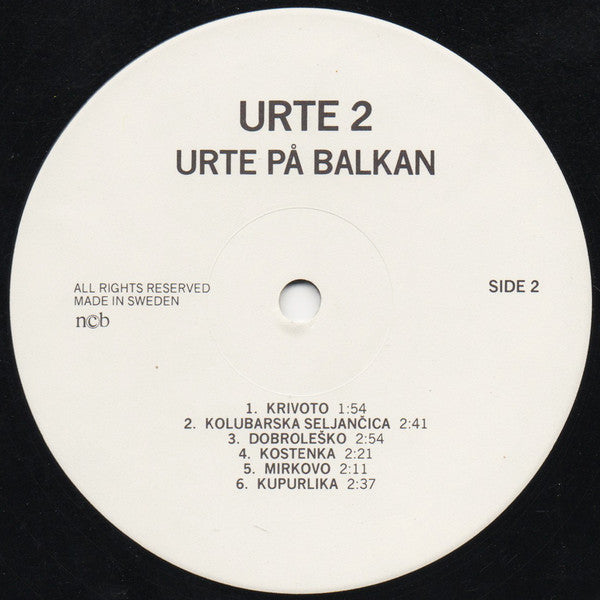 Urte  ~ Urte På Balkan (Vinyl) - Djungel & Jazz