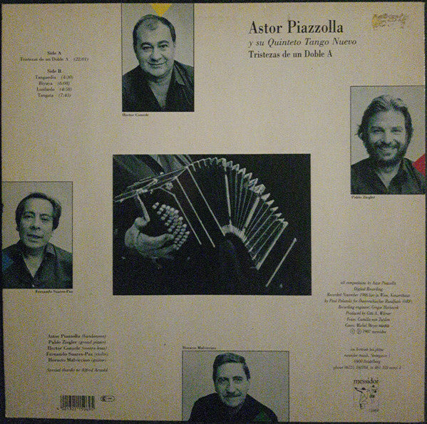 Astor Piazzolla Y Su Quinteto Tango Nuevo ~ Tristezas De Un Doble A (Vinyl) - Djungel & Jazz