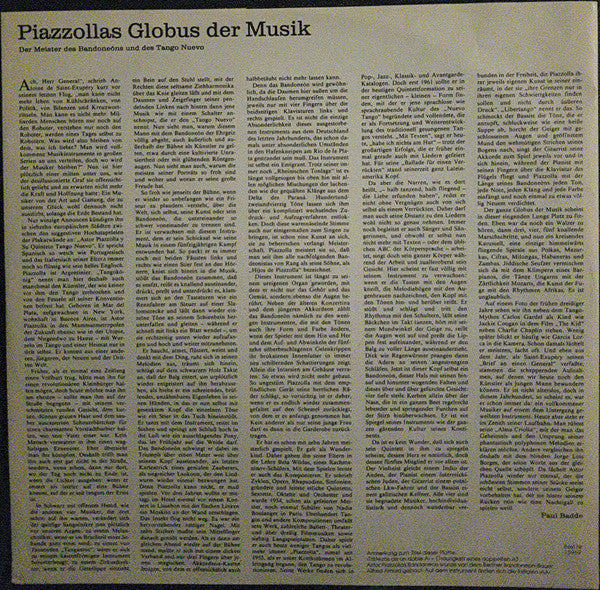 Astor Piazzolla Y Su Quinteto Tango Nuevo ~ Tristezas De Un Doble A (Vinyl) - Djungel & Jazz