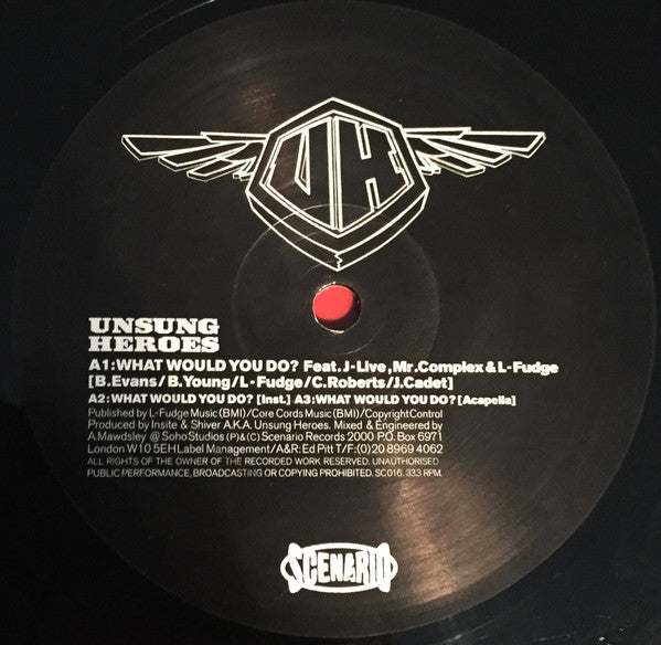 Unsung Heroes ~ What Would You Do? (Vinyl) - Djungel & Jazz