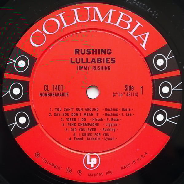 Jimmy Rushing ~ Rushing Lullabies (Vinyl) - Djungel & Jazz