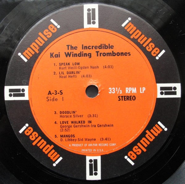 The Incredible Kai Winding Trombones* : The Incredible Kai Winding Trombones (LP, Album)