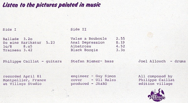 Philippe Caillat Group ~ French Connection, Dirty Rats (Vinyl) - Djungel & Jazz