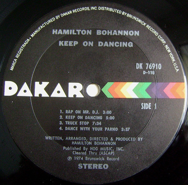Hamilton Bohannon ~ Keep On Dancin' (Vinyl) - Djungel & Jazz