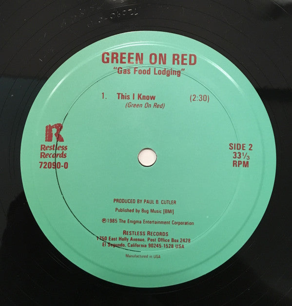 Green On Red ~ Gas Food Lodging (Vinyl) - Djungel & Jazz