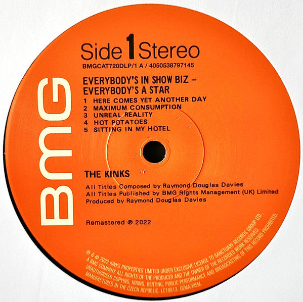 The Kinks ~ Everybody's In Showbiz - Everybody's A Star (Vinyl) - Djungel & Jazz