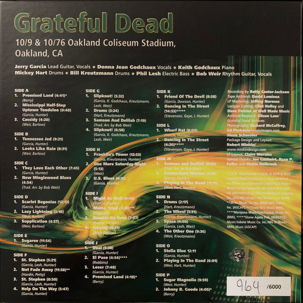 The Grateful Dead ~ Dick's Picks 33: 10/9 & 10/76 Oakland Coliseum Stadium, Oakland, CA (Vinyl) - Djungel & Jazz