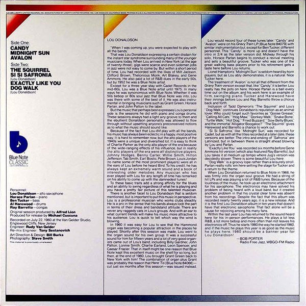 Lou Donaldson ~ Midnight Sun (Vinyl) - Djungel & Jazz