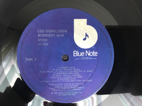 Lou Donaldson ~ Midnight Sun (Vinyl) - Djungel & Jazz