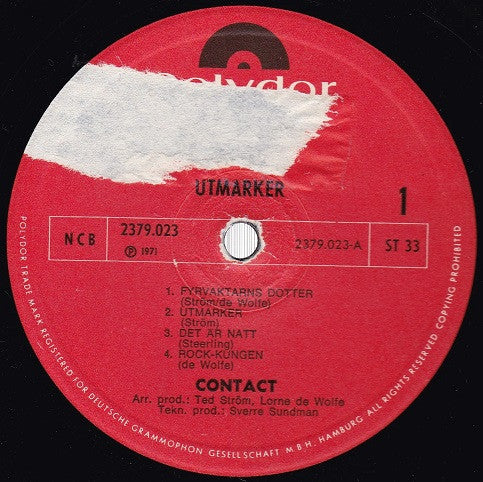 Contact ~ Utmarker (Vinyl) - Djungel & Jazz
