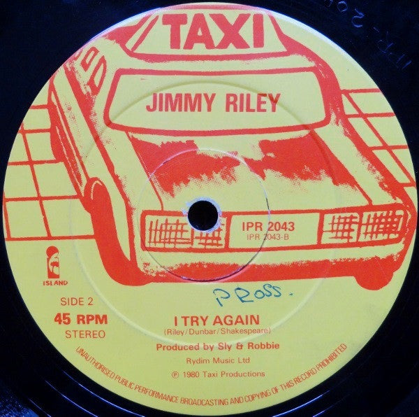 Jimmy Riley : My Woman's Love / I Try Again (12", Single, Ltd)
