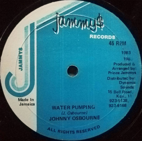 Johnny Osbourne : Water Pumping (12")