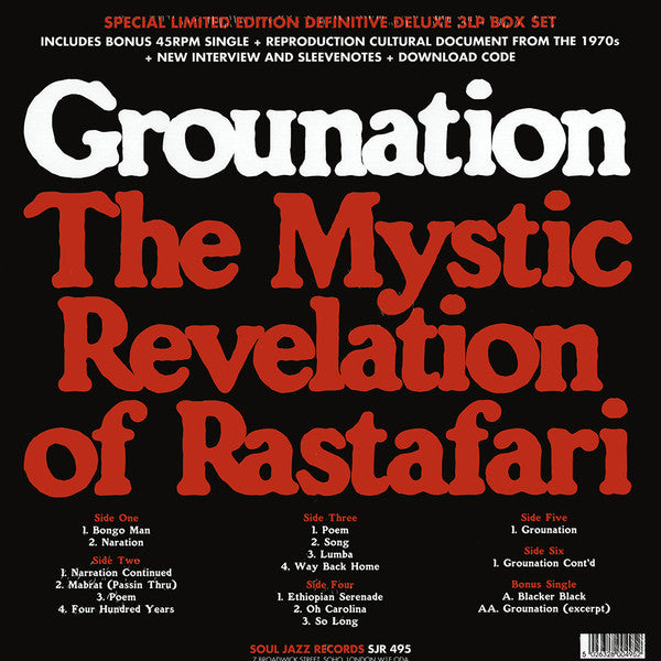 Count Ossie & The Mystic Revelation Of Rastafari ~ Grounation (Vinyl) - Djungel & Jazz