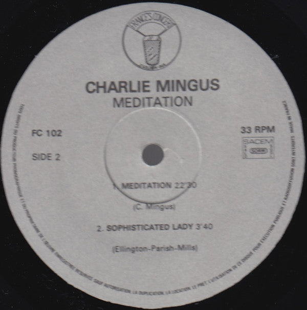 Charlie Mingus ~ Meditation (Vinyl) - Djungel & Jazz