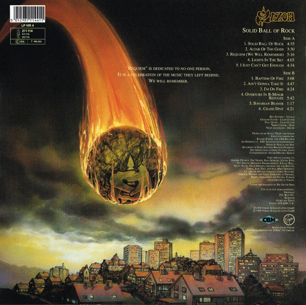 Saxon ~ Solid Ball Of Rock (Vinyl) - Djungel & Jazz