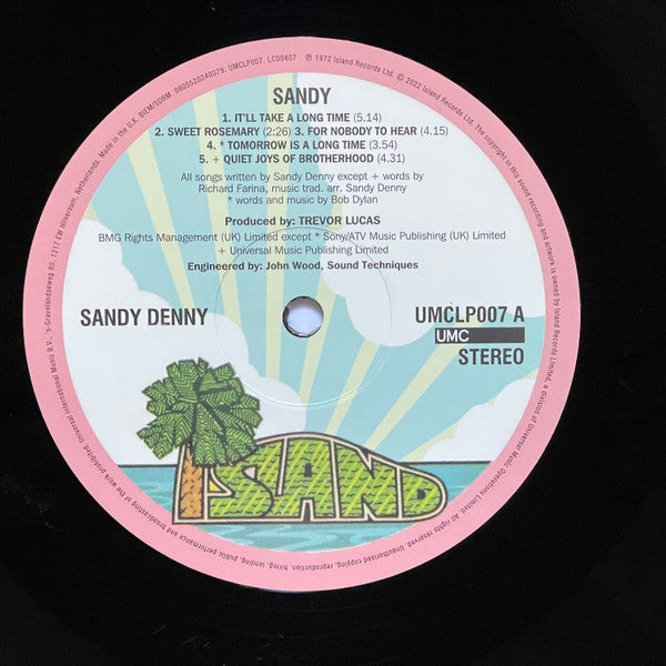 Sandy Denny ~ Sandy (Vinyl) - Djungel & Jazz