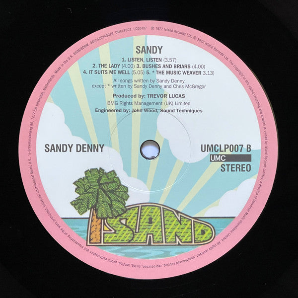 Sandy Denny ~ Sandy (Vinyl) - Djungel & Jazz